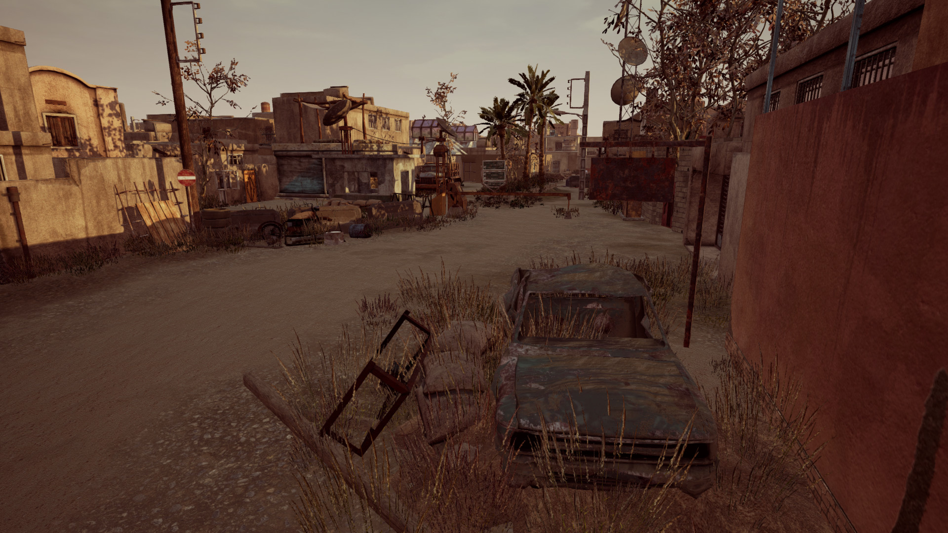An urban combat environment in SincereMen VR